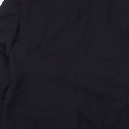 Dale Rhodes Mens Blue  Polyester Jacket Suit Jacket Size 40
