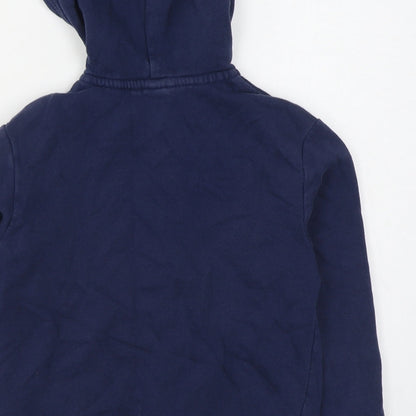 H&M Boys Blue  Cotton Full Zip Hoodie Size 6-7 Years  Zip