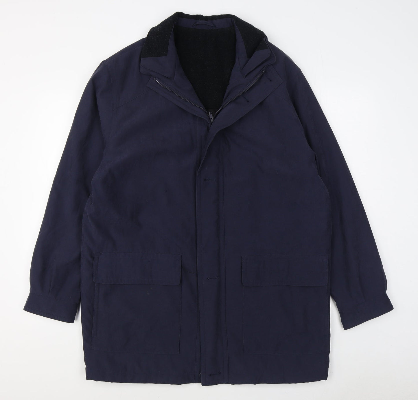 Mens UK Size M Essentials Blue Jacket