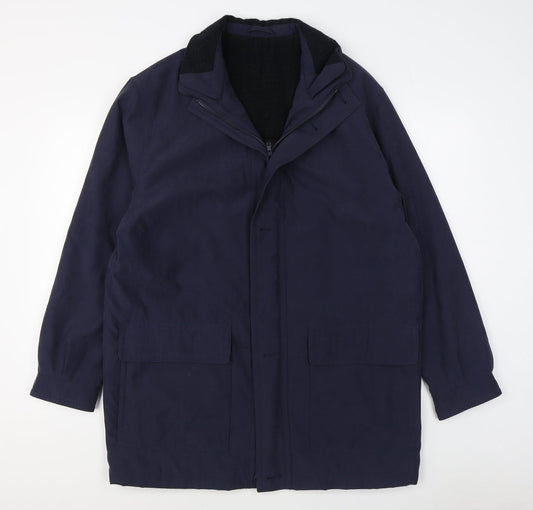 Mens UK Size M Essentials Blue Jacket