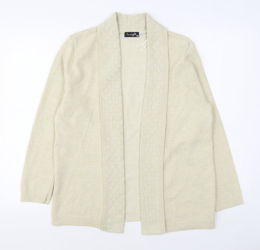Womens UK Size M Insight Beige Cardigan Jumper
