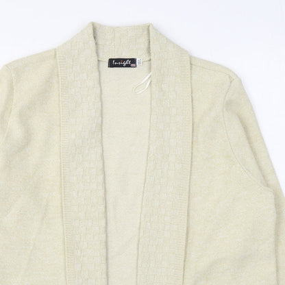 Womens UK Size M Insight Beige Cardigan Jumper