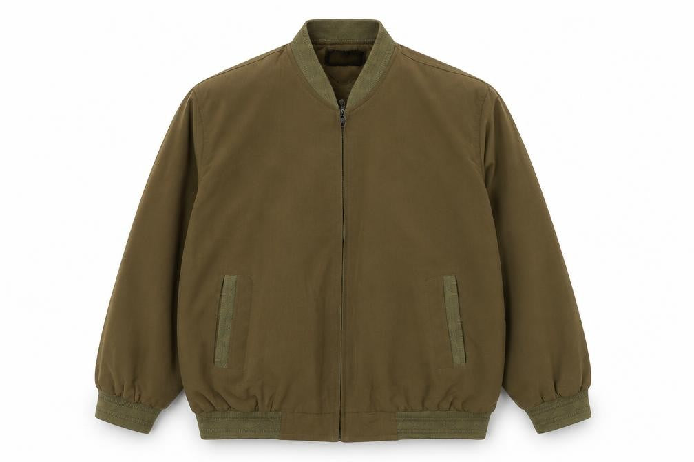 Mens UK Size S Lady Mei Green Bomber Jacket