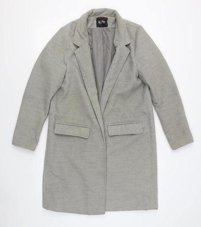 Miss Pap Womens Grey   Overcoat Coat Size L