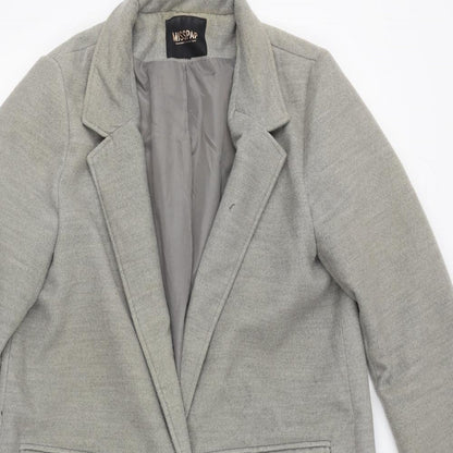 Miss Pap Womens Grey   Overcoat Coat Size L