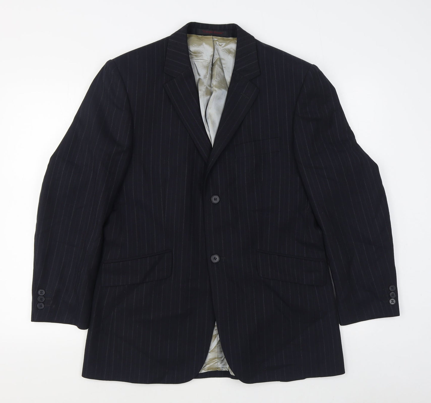 Mens UK Size 38 City Survival Regular Blue Suit Jacket