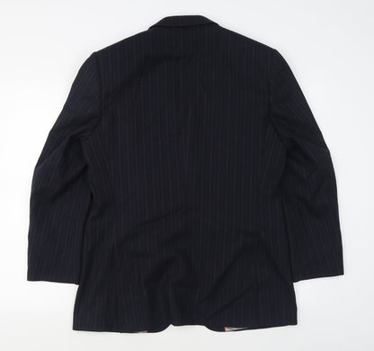 Mens UK Size 38 City Survival Regular Blue Suit Jacket