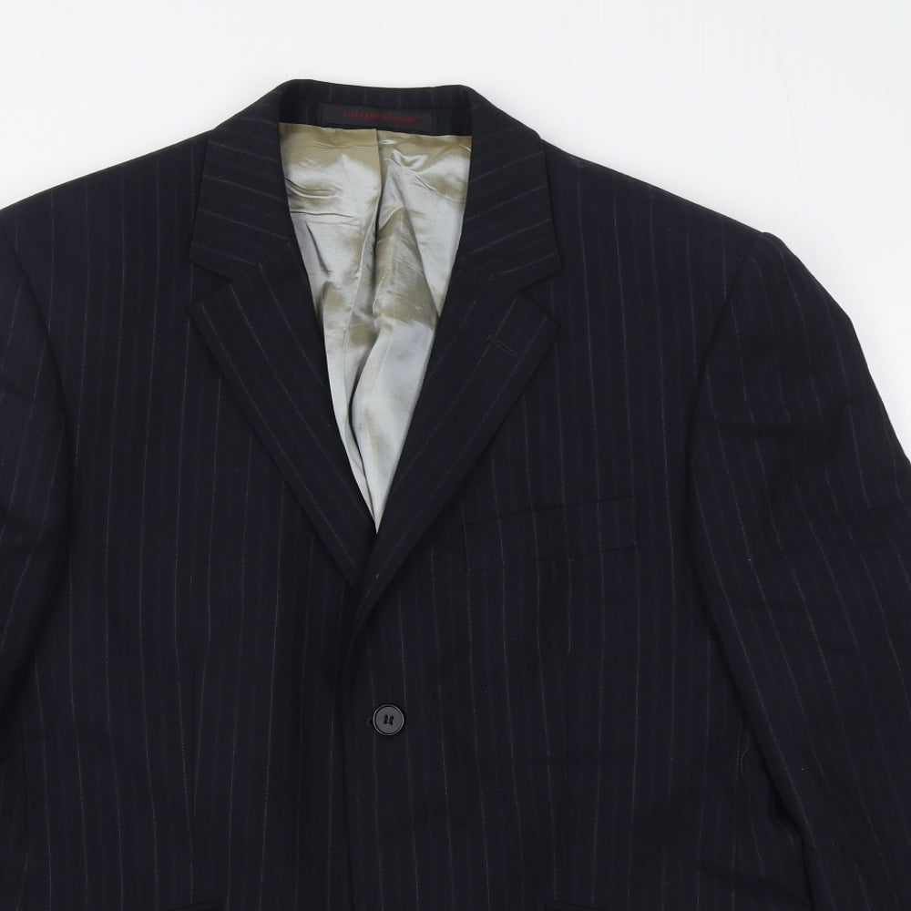 Mens UK Size 38 City Survival Regular Blue Suit Jacket