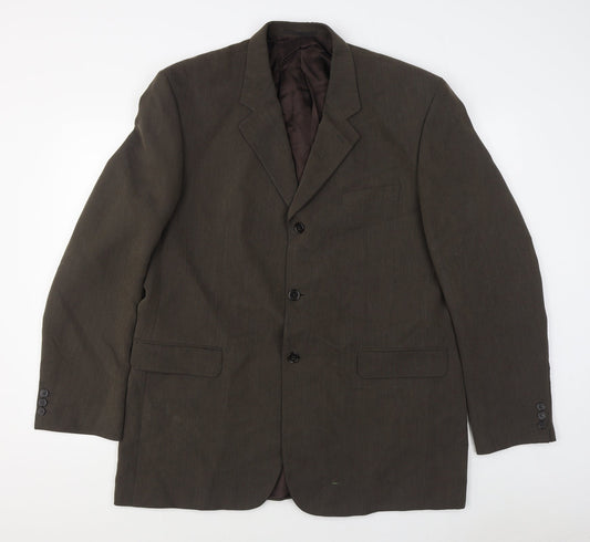 Mens UK Size 44 Jonathan Adams Regular Brown Suit Jacket