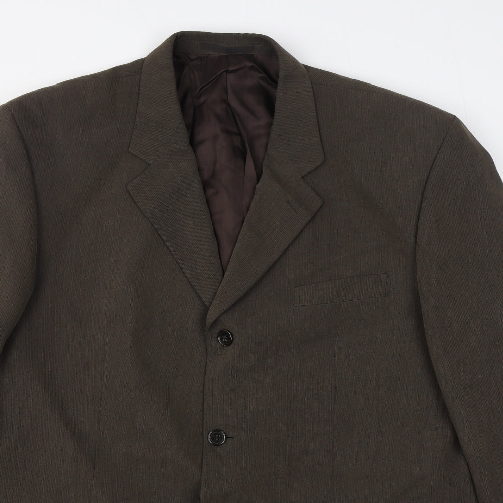 Mens UK Size 44 Jonathan Adams Regular Brown Suit Jacket