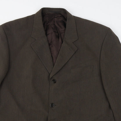 Mens UK Size 44 Jonathan Adams Regular Brown Suit Jacket