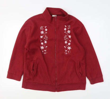 Womens UK Size M Anne De Lancay Red Jacket