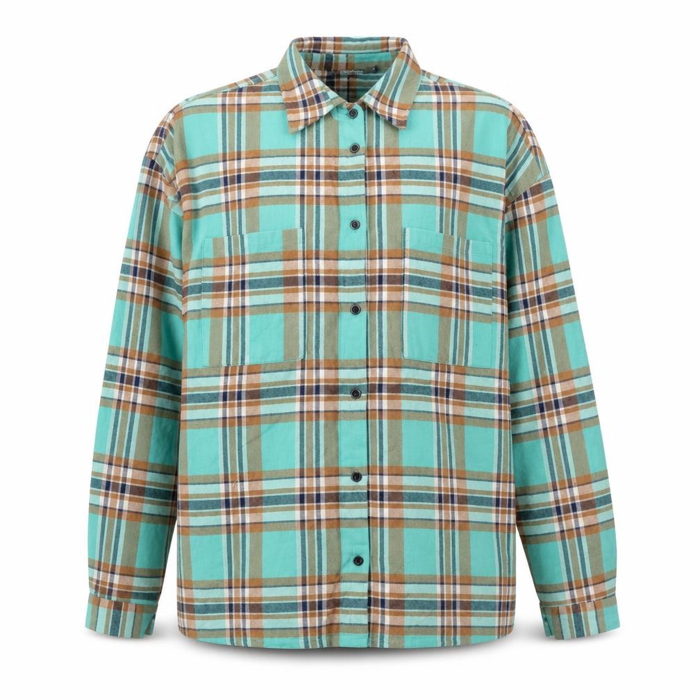 Mens UK Size M Boohoo Green  Button-Up Long Sleeve Casual Shirt