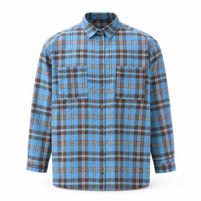 Mens UK Size M Boohoo Blue  Button-Up Long Sleeve Casual Shirt