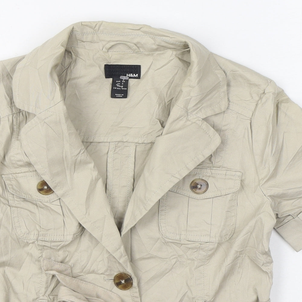 Womens UK Size 8 H&M Beige Jacket