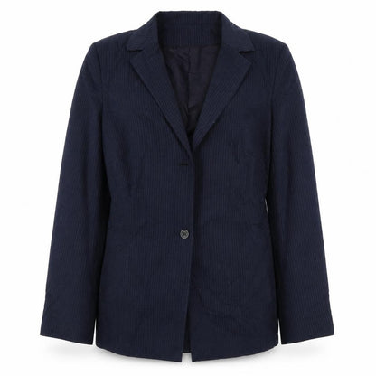 George Womens Blue Striped  Jacket Blazer Size 12  Button