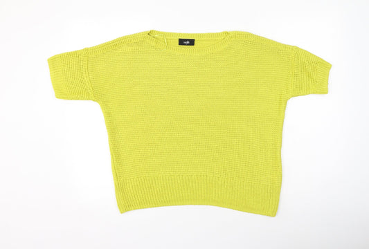 Womens UK Size M Wallis Yellow Pullover Jumper