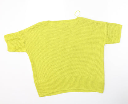 Womens UK Size M Wallis Yellow Pullover Jumper