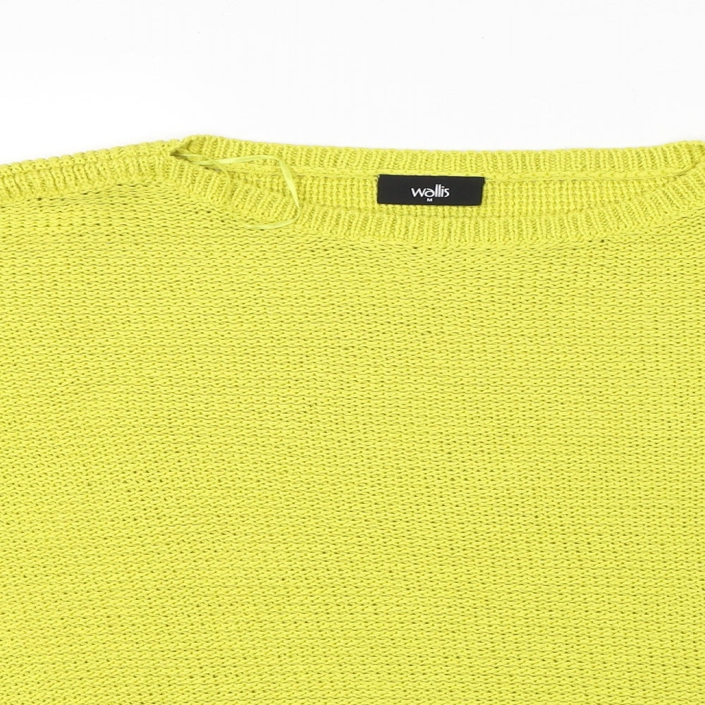 Womens UK Size M Wallis Yellow Pullover Jumper