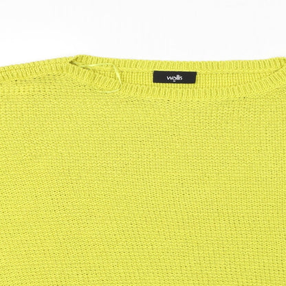 Womens UK Size M Wallis Yellow Pullover Jumper