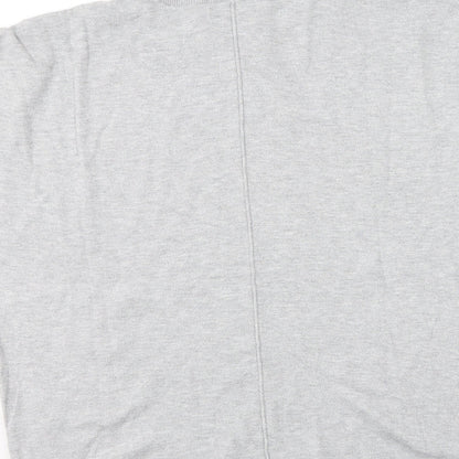 F&F Womens Grey  Viscose Basic T-Shirt Size 12 Round Neck