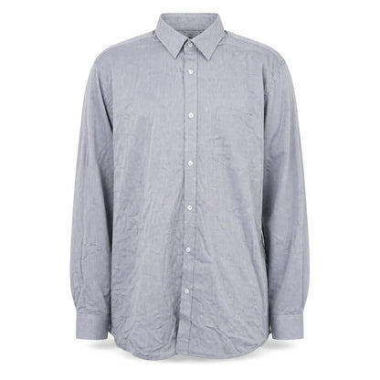 Mens UK Size 43 F&F Blue  Button-Up Long Sleeve Casual Shirt
