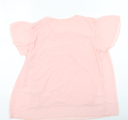 Womens UK Size S Gerard Pink Basic Blouse