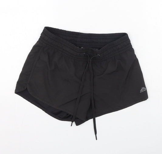 H&M Womens Black  Polyester Sweat Shorts Size 6 L4 in Regular