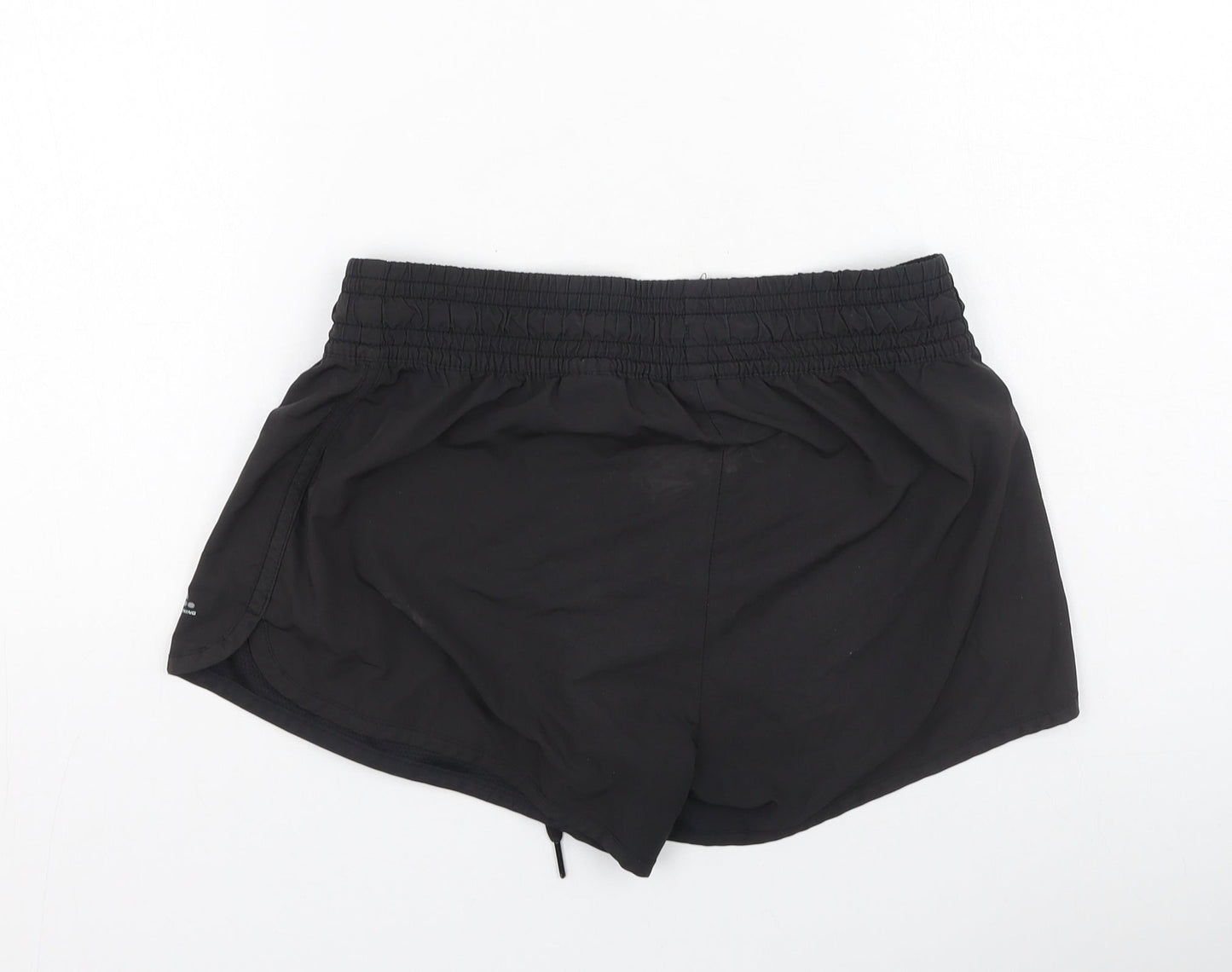 H&M Womens Black  Polyester Sweat Shorts Size 6 L4 in Regular