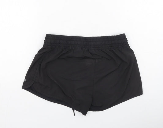 H&M Womens Black  Polyester Sweat Shorts Size 6 L4 in Regular