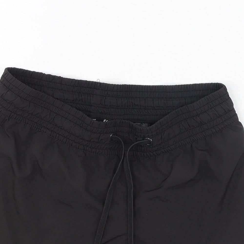 H&M Womens Black  Polyester Sweat Shorts Size 6 L4 in Regular