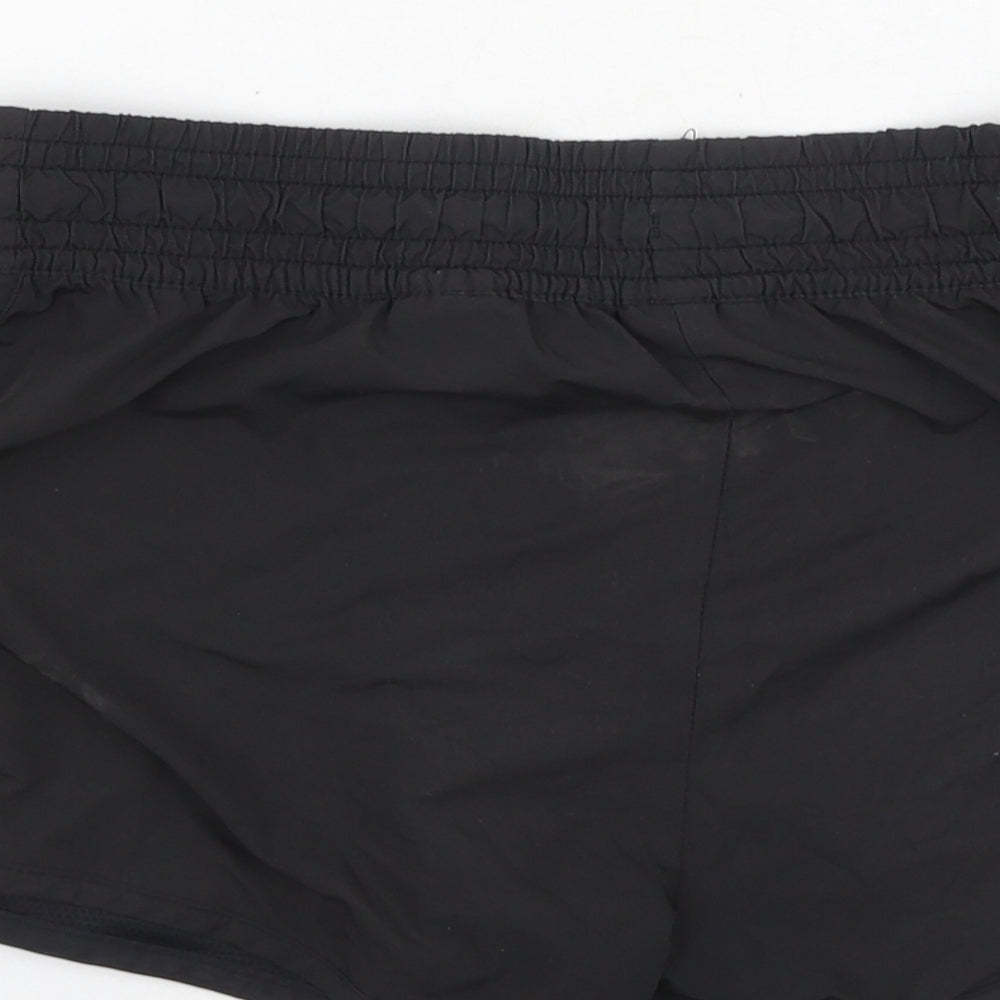 H&M Womens Black  Polyester Sweat Shorts Size 6 L4 in Regular