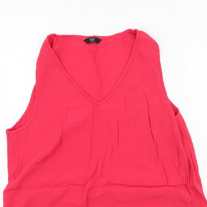 F&F Womens Pink  Viscose Camisole Tank Size 16 V-Neck