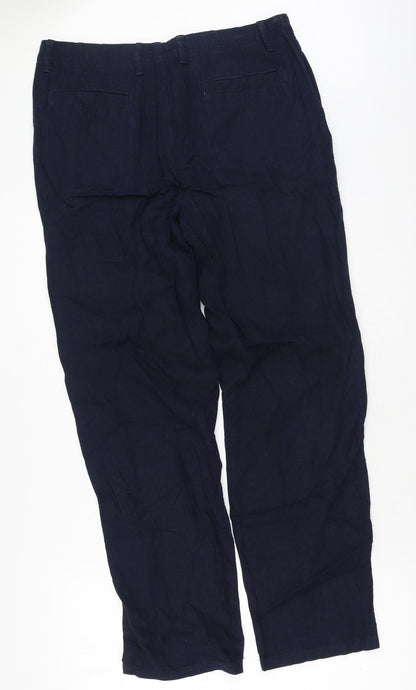 Womens UK Size 34 Marks and Spencer Regular Fit  Blue Trousers