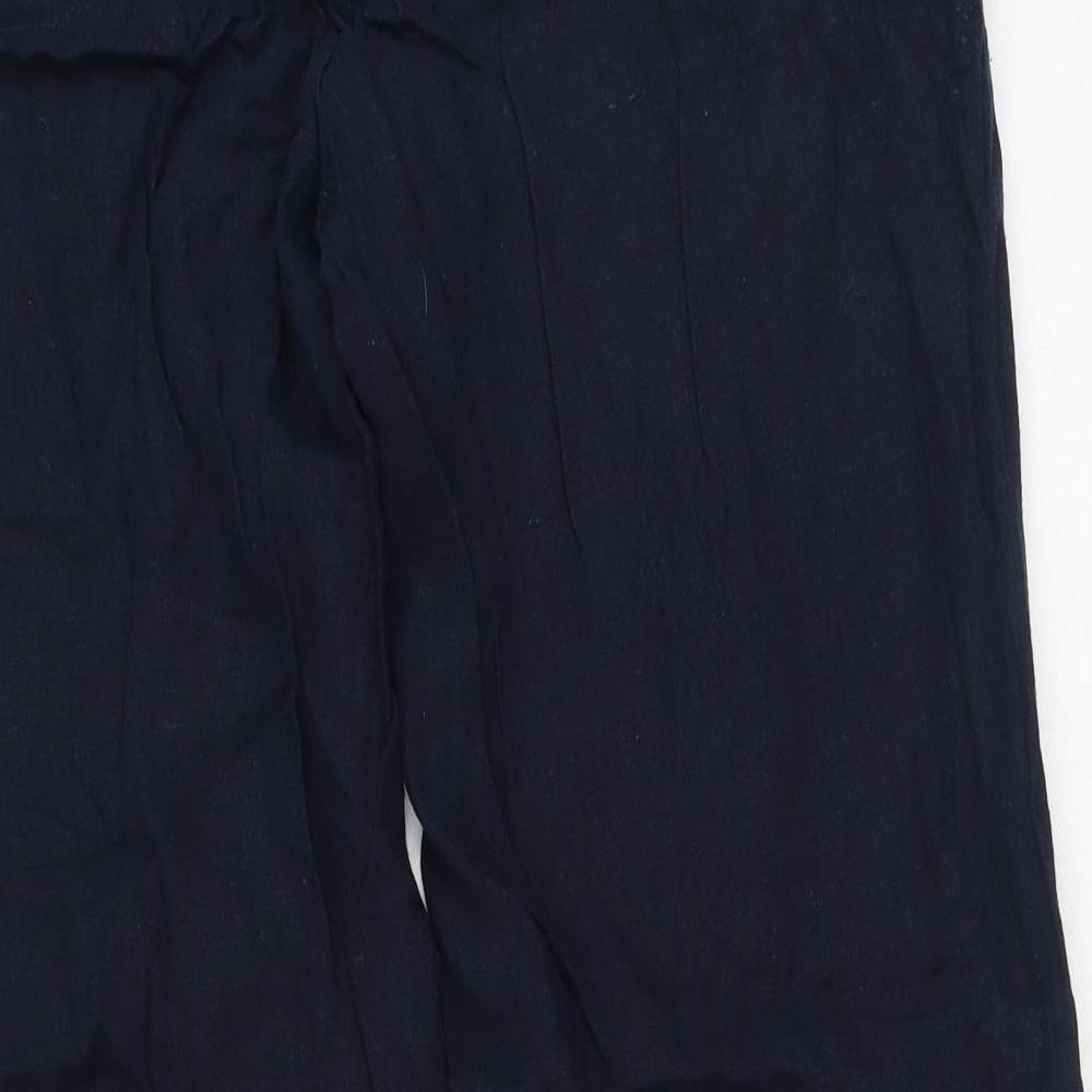 Womens UK Size 34 Marks and Spencer Regular Fit  Blue Trousers