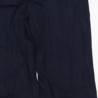 Womens UK Size 34 Marks and Spencer Regular Fit  Blue Trousers