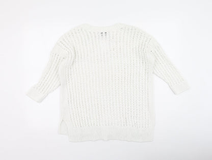 Womens UK Size 12 NEXT Ivory Pullover Sweatshirt
