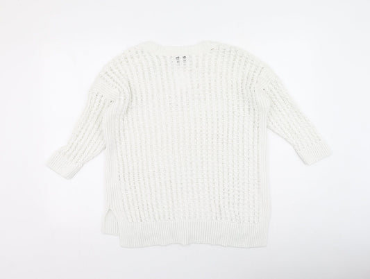Womens UK Size 12 NEXT Ivory Pullover Sweatshirt