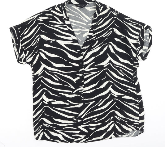 Womens UK Size 6 New Look Black Basic Blouse