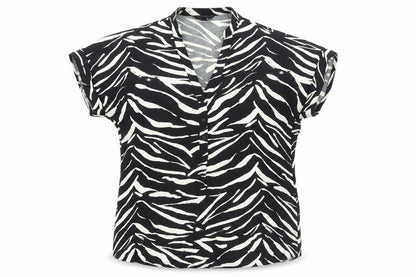 Womens UK Size 6 New Look Black Basic Blouse