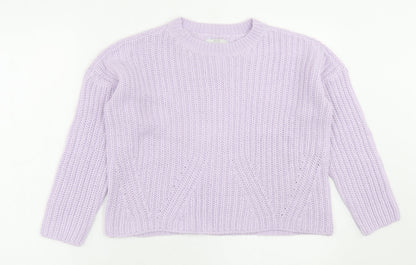 Womens UK Size S Only Purple Pullover Jumper