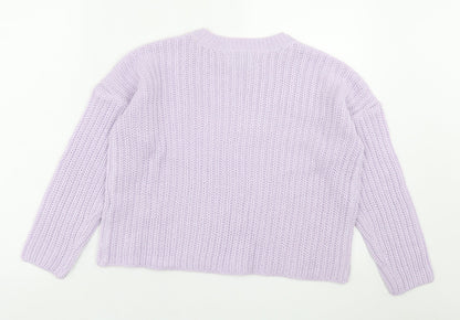 Womens UK Size S Only Purple Pullover Jumper