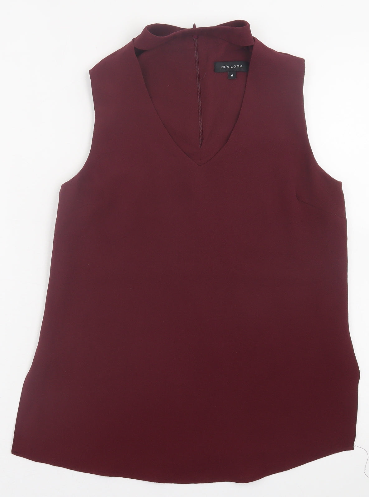 Womens UK Size 6 New Look Red Basic Tank
