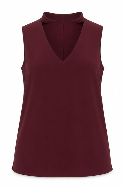 Womens UK Size 6 New Look Red Basic Tank