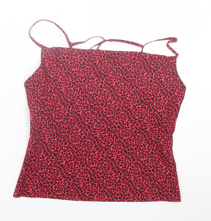 Womens UK Size 10 Topshop Pink Basic Tank