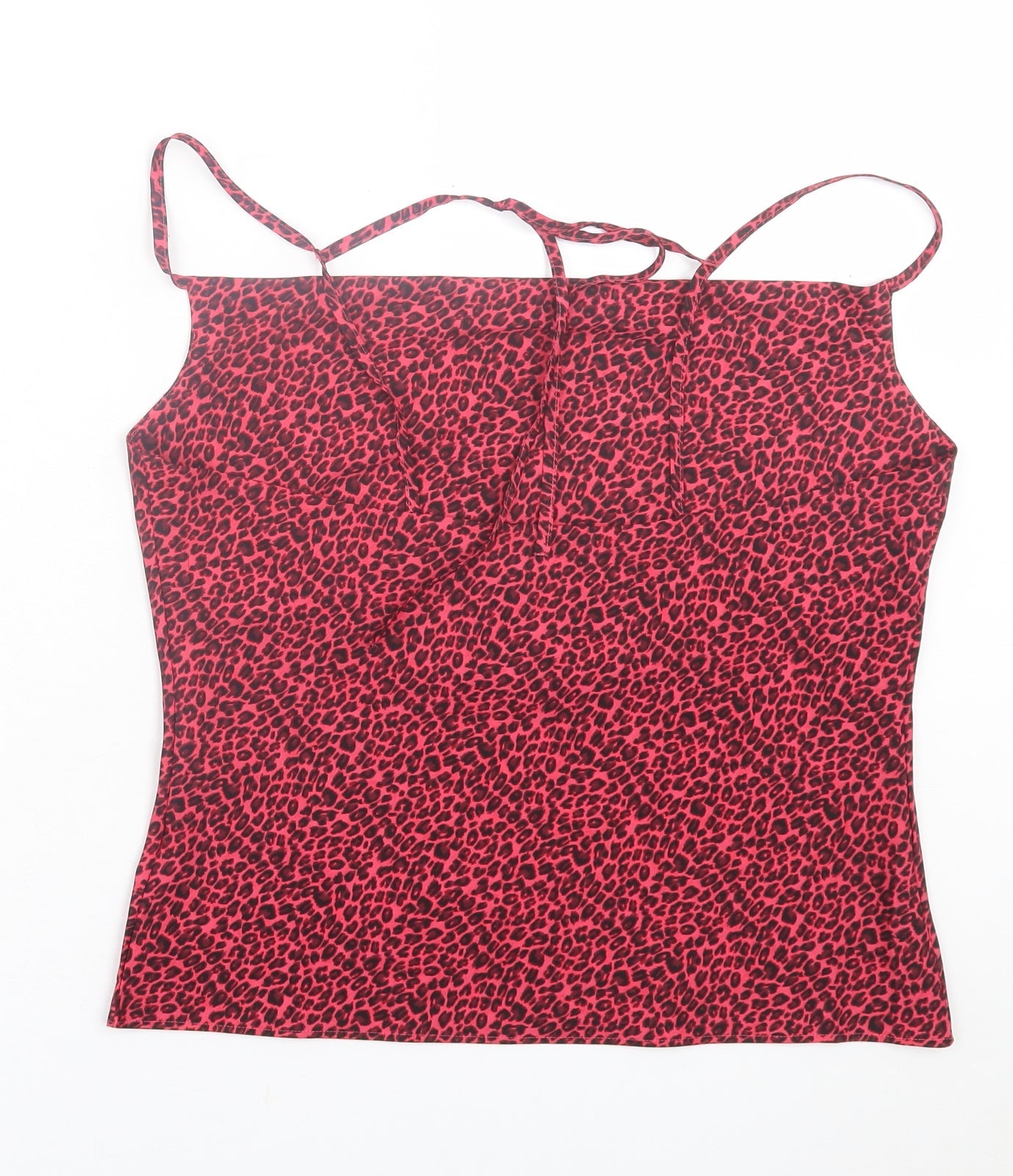 Womens UK Size 10 Topshop Pink Basic Tank