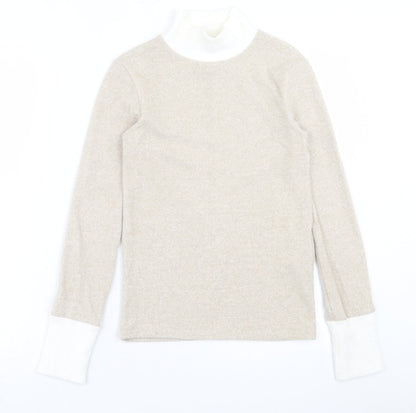 Womens UK Size S Stradivarius Brown Pullover Jumper