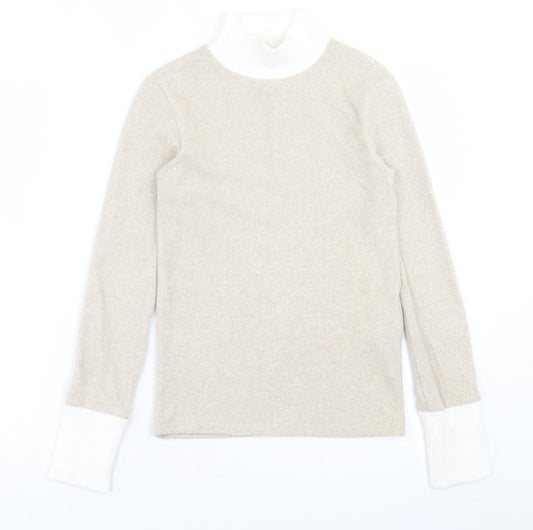 Womens UK Size S Stradivarius Brown Pullover Jumper