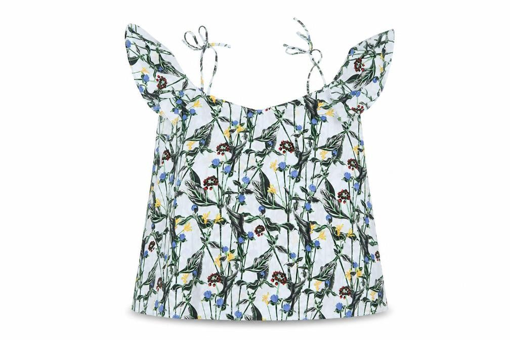 Womens UK Size 10 Topshop Green Basic Tank