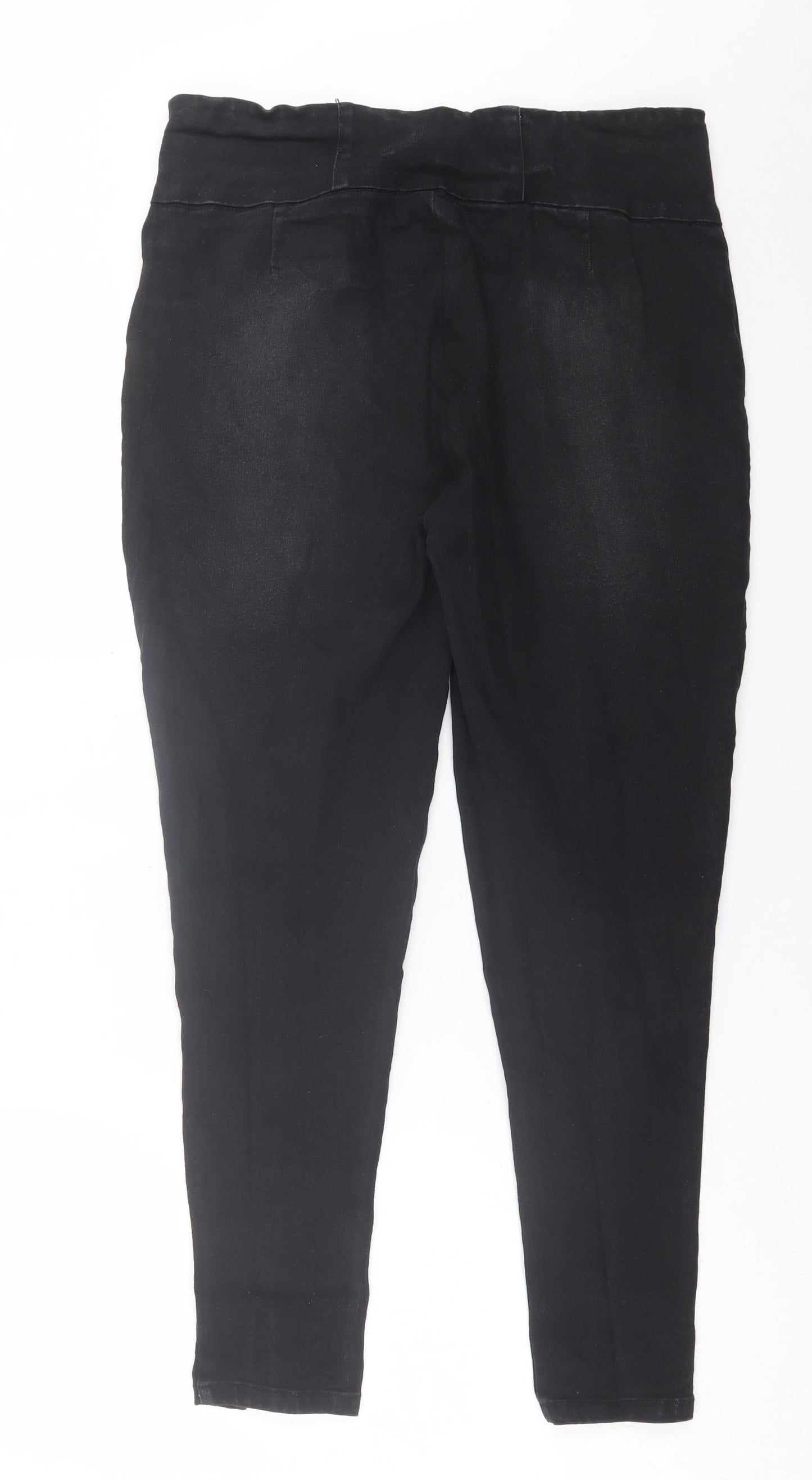 L.O.V Womens Black  Cotton Skinny Jeans Size 34 in L27 in Regular